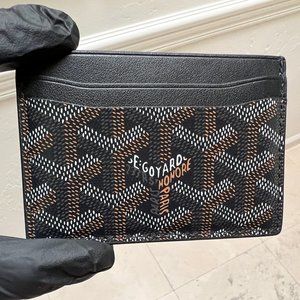 Goyard St. Sulpice Card Holder in Black - 100% Authentic